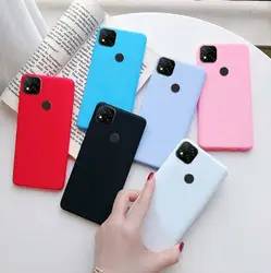 For Xiaomi Redmi 9C 9A 10C 10A Silicone Candy TPU Simple Bumper Phone Case Redmi 9C NFC Redmi9C 9 9A 10A 10 C NFC Case Fundas