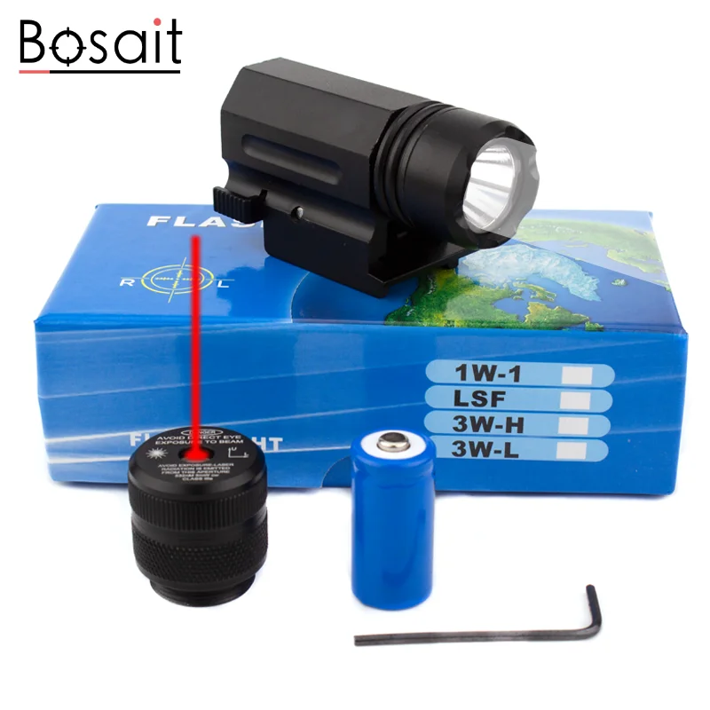 

Glock Flashlight Laser Sight Interchangeable Rifle Hunting Light Laser Sight Kit with Battery