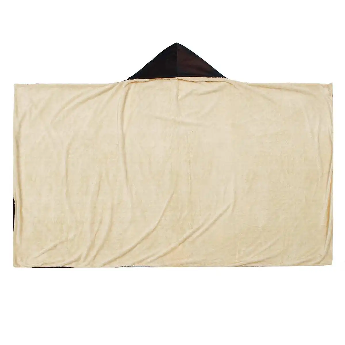 Ловец снов с капюшоном одеяло из микрофибры для взрослых Дети Лунное Затмение Черный волк Шерпа флис надеваемое покрывало