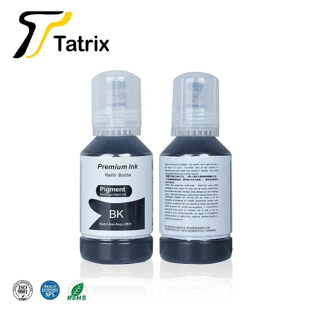 Ink Refill Tatrix For 102 C13T03R140 For Epson EcoTank ET-2700/ET-2750/ET-2751/ET-2756/ET-2850/ET-2851/ET-2856 Printer