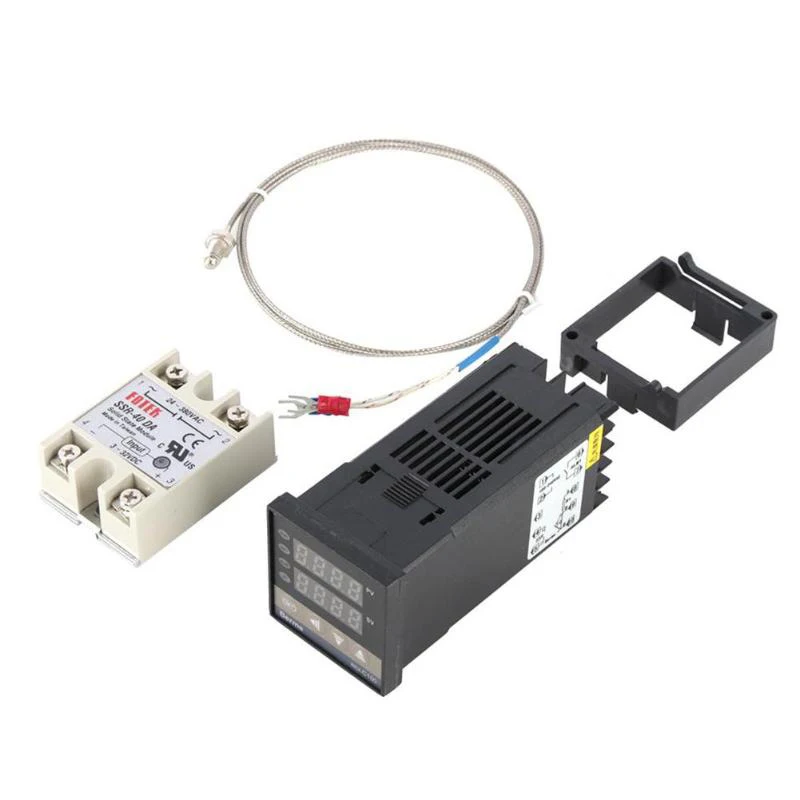 

Цифровой 220V PID REX-C100 Температура контроллер инструмент