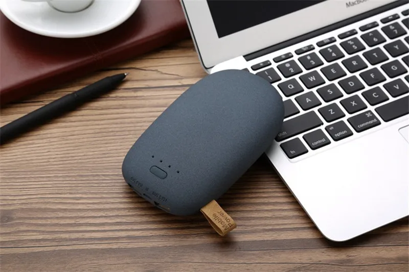 Мини внешний аккумулятор qiuck на 20000 мАч в форме камня мини портативный USB для