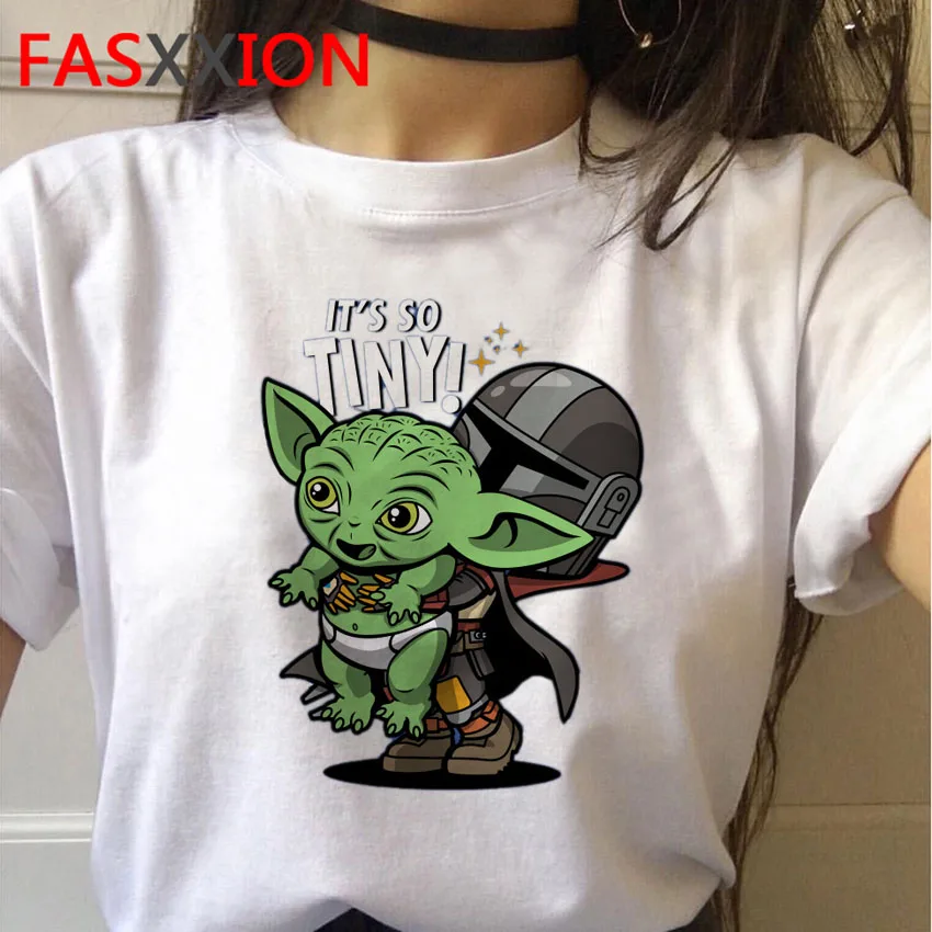 Baby Yoda Mandalorian T Shirt - Unisex Harajuku Star Wars Tee featuring Unique Satanic Movie Design image 3