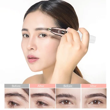 

2 IN 1 Electric eyebrow trimmer Face Eyebrow Body Hair Remover Painless Trimmer Razor Facial Epilator eyebrow razor make tool