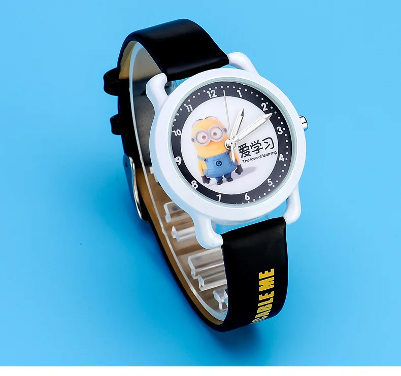 Новые модные детские часы с миньонами, милые кварцевые часы для девочек, подарок для детей, наручные часы для мальчиков, reloj infantil