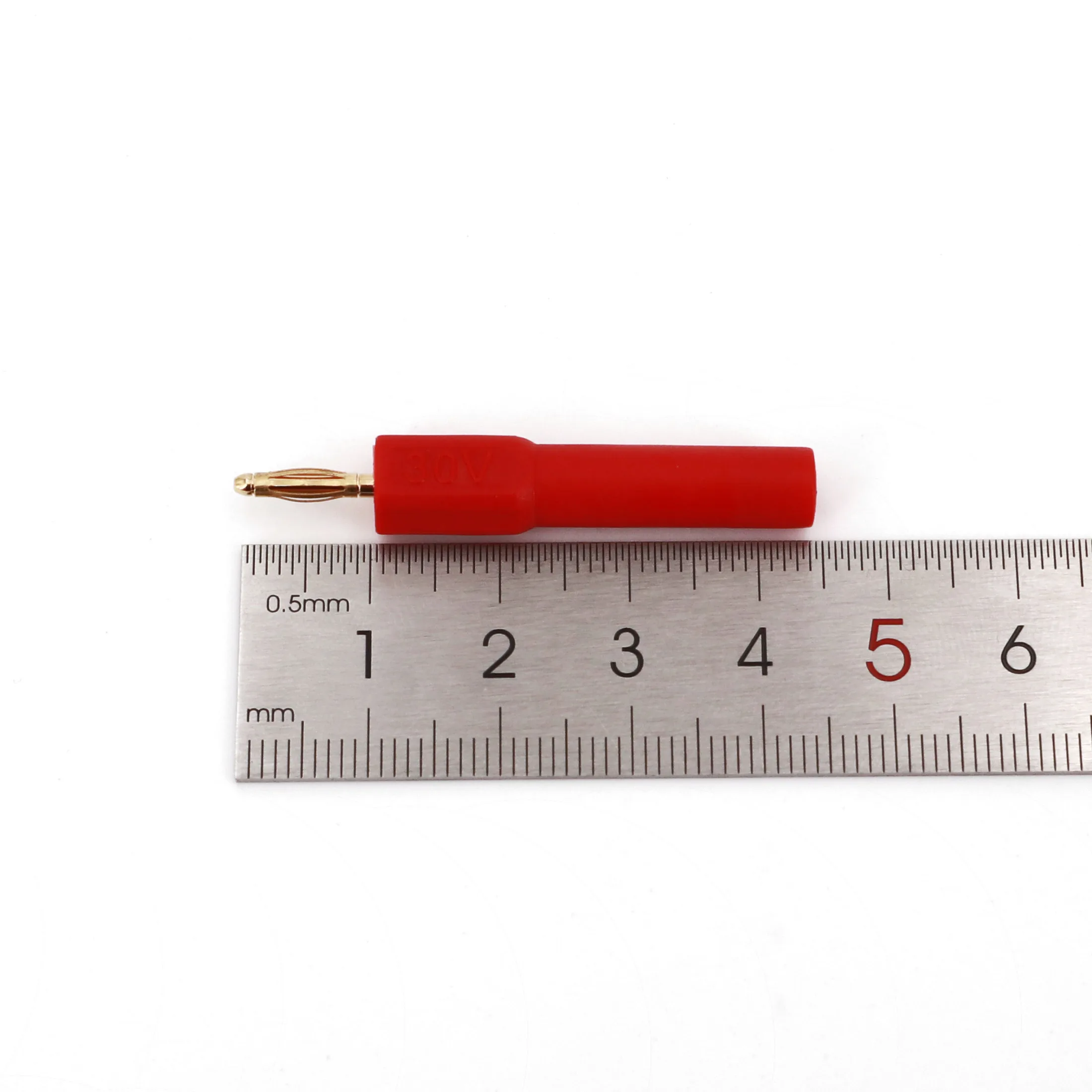 Adaptateur fiche banane mâle 2mm vers jack femelle 4mm - Lot de 2