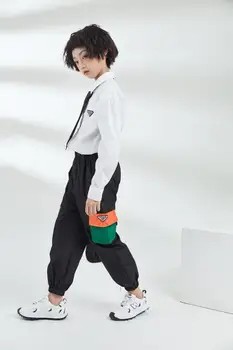 

High-end fashion design Unisex Formal clothes over shirt brief preppy style long shirt with tie for girls