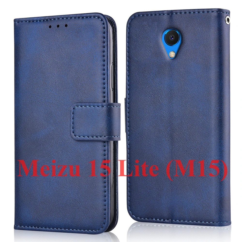Чехол для Meizu 15 Lite с подставкой Hoesje для Meizu 15 Lite(M15) Чехол-кошелек кожаный чехол для Meizu M 15 M15 15 Lite Capa