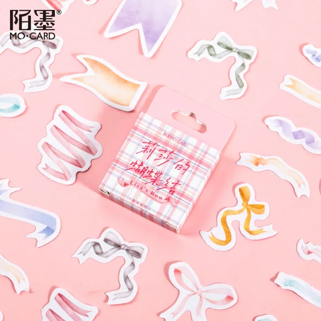 45Pcs/box Beautiful Scenery Stickers Cute Colorful Cloud Stickers Journal Diary Scrapbooking Stationery Decoration Stickers H