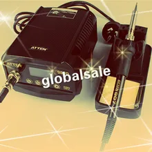 Внимание AT980D ЖК-дисплей цифровой дисплей защитой от статического электричества 80 Вт паяльная станция 220V AT980D