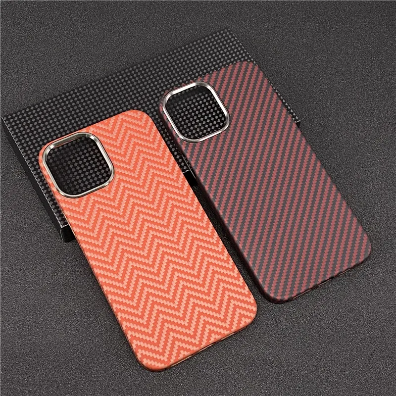 Pure Carbon Fiber Phone Case For iPhone 13 12 Pro Max Ultra-thin Aramid Fiber Phone Cover For iPhone 12 Mini iphone 13 pro wallet case