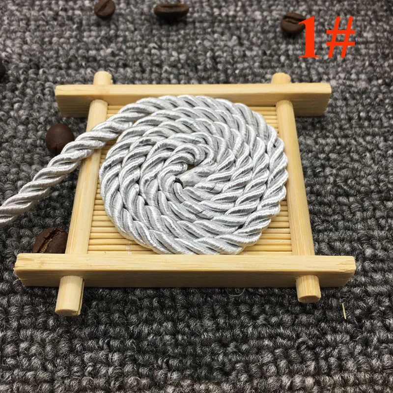 1 Meetee 10 м 5 мм 3 акции витой хлопок нейлоновые Шнуры Красочные DIY ремесло плетеная декоративная веревка шнурок ремень аксессуары AP477 - Цвет: 1