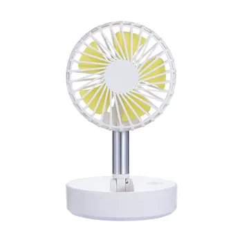 

F6 folding portable silent electric fan Plastic Ordinary round Piano keys Mobile power Free regulation