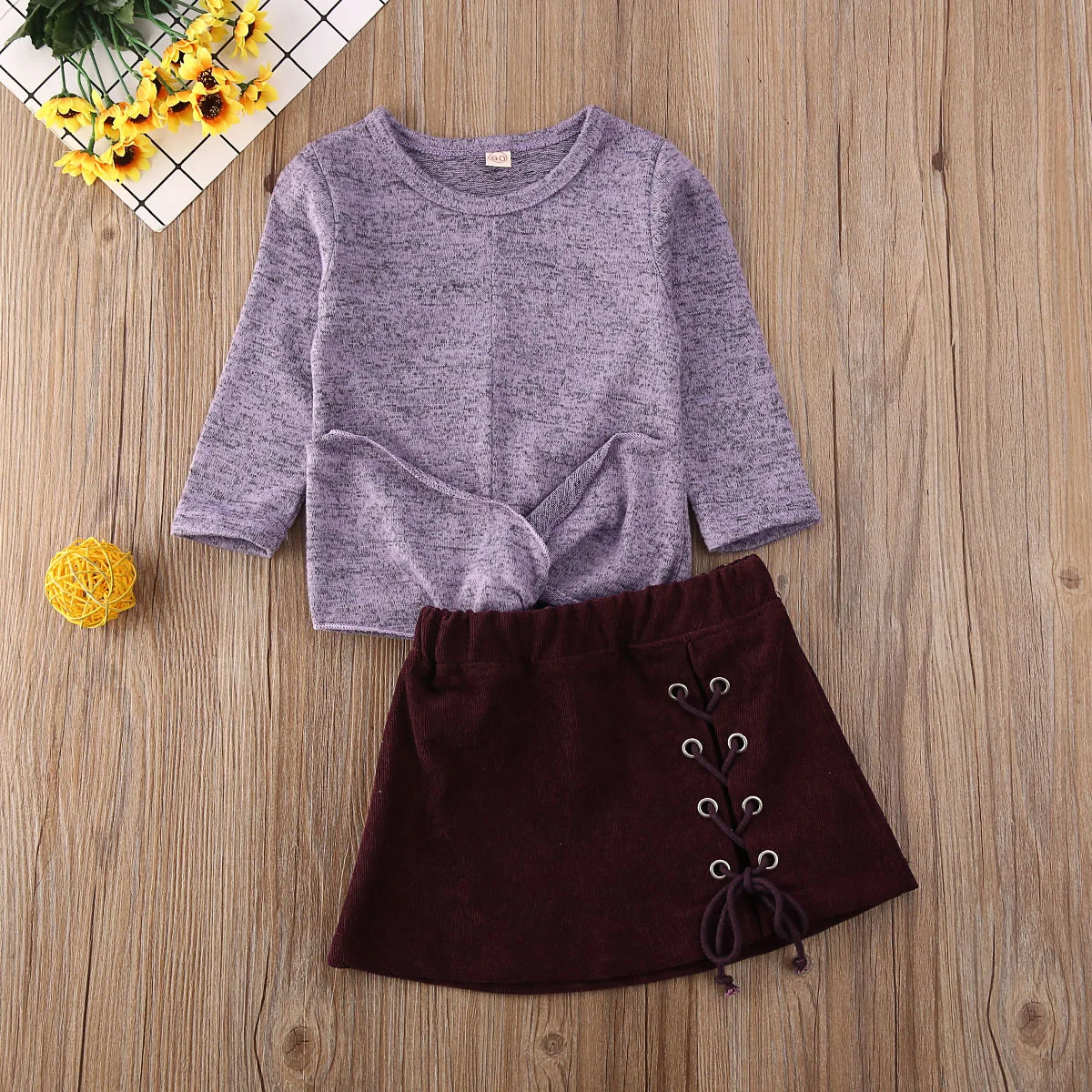 

Kleinkind Baby Mдdchen Herbst Winter Kleidung Pullover Tops + Minirock Outfits
