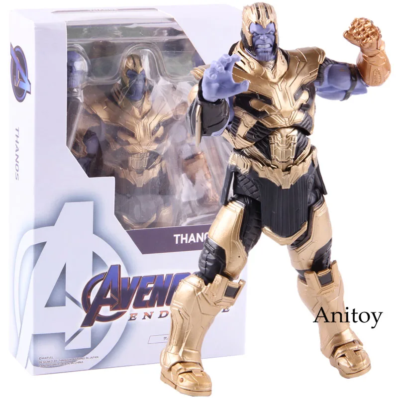 Фигура Мстителей Marvel конец игры танос Горячая игрушка Marvel танос фигурка ПВХ Коллекционная модель игрушки 19 см
