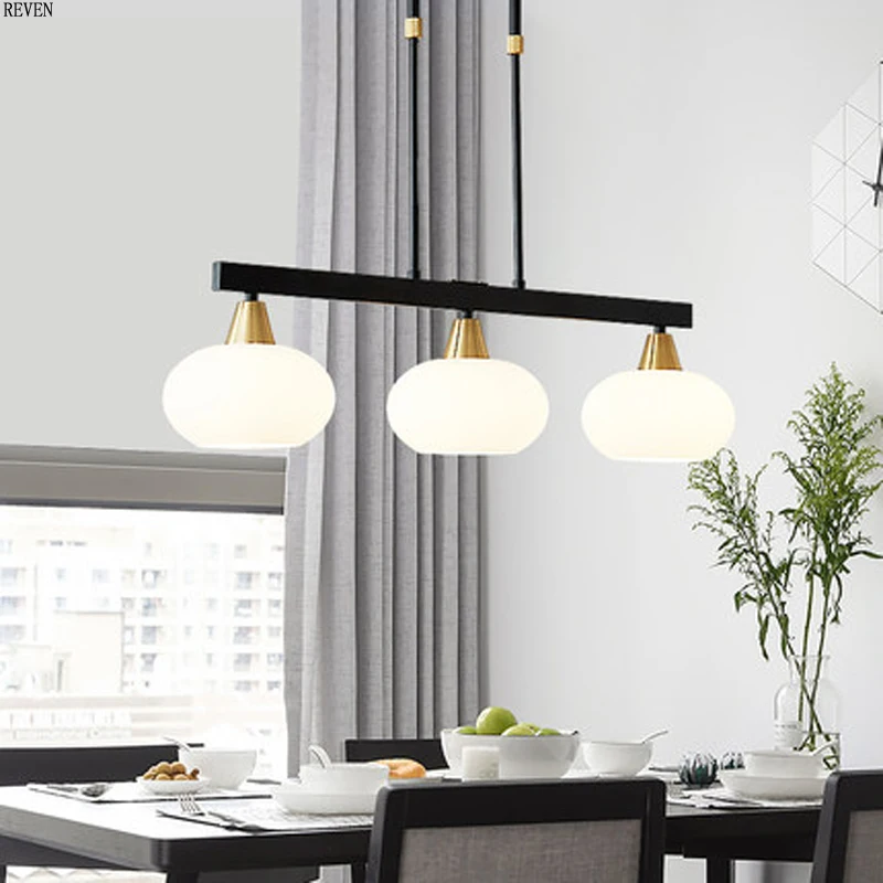 Simple modern Nordic led living room lamp chandelier art restaurant lamp atmosphere creative light luxury bedroom new lamps