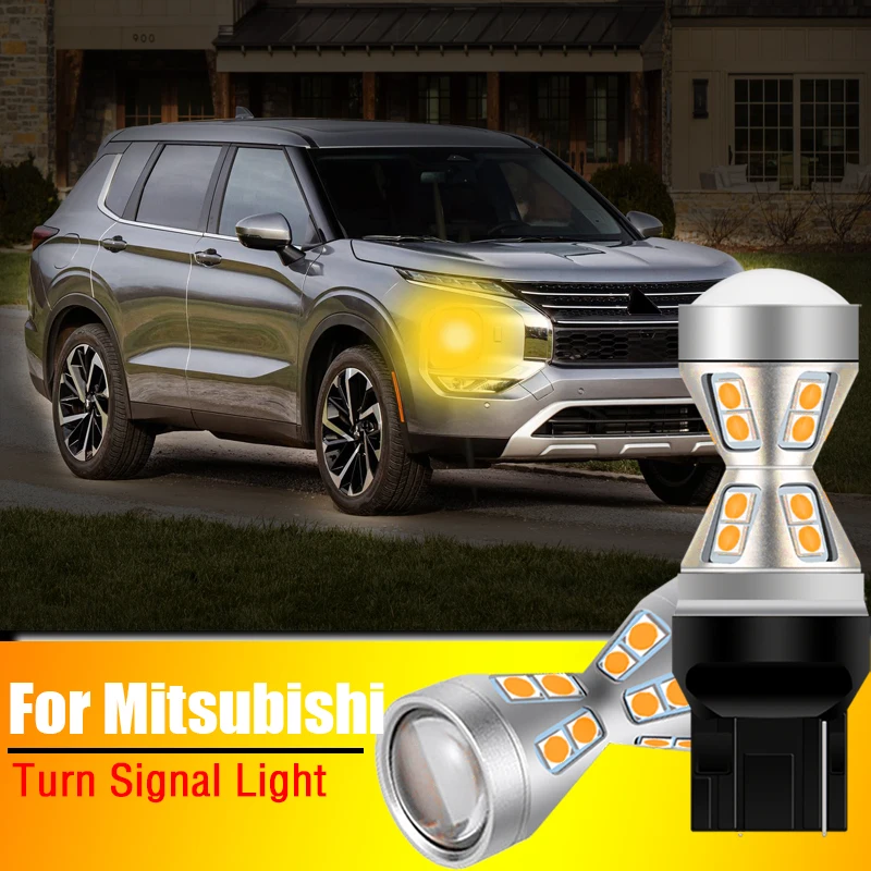 2pcs Canbus WY21W T20 7440 LED Turn Signal Light Lamp For Mitsubishi Pajero V93 V97 Lancer Outlander Sport Montero RVR i-MiEV | Автомобили