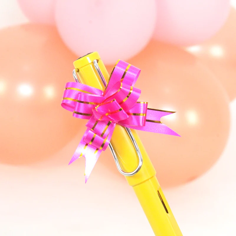 小号金边拉花玫红S bow RS