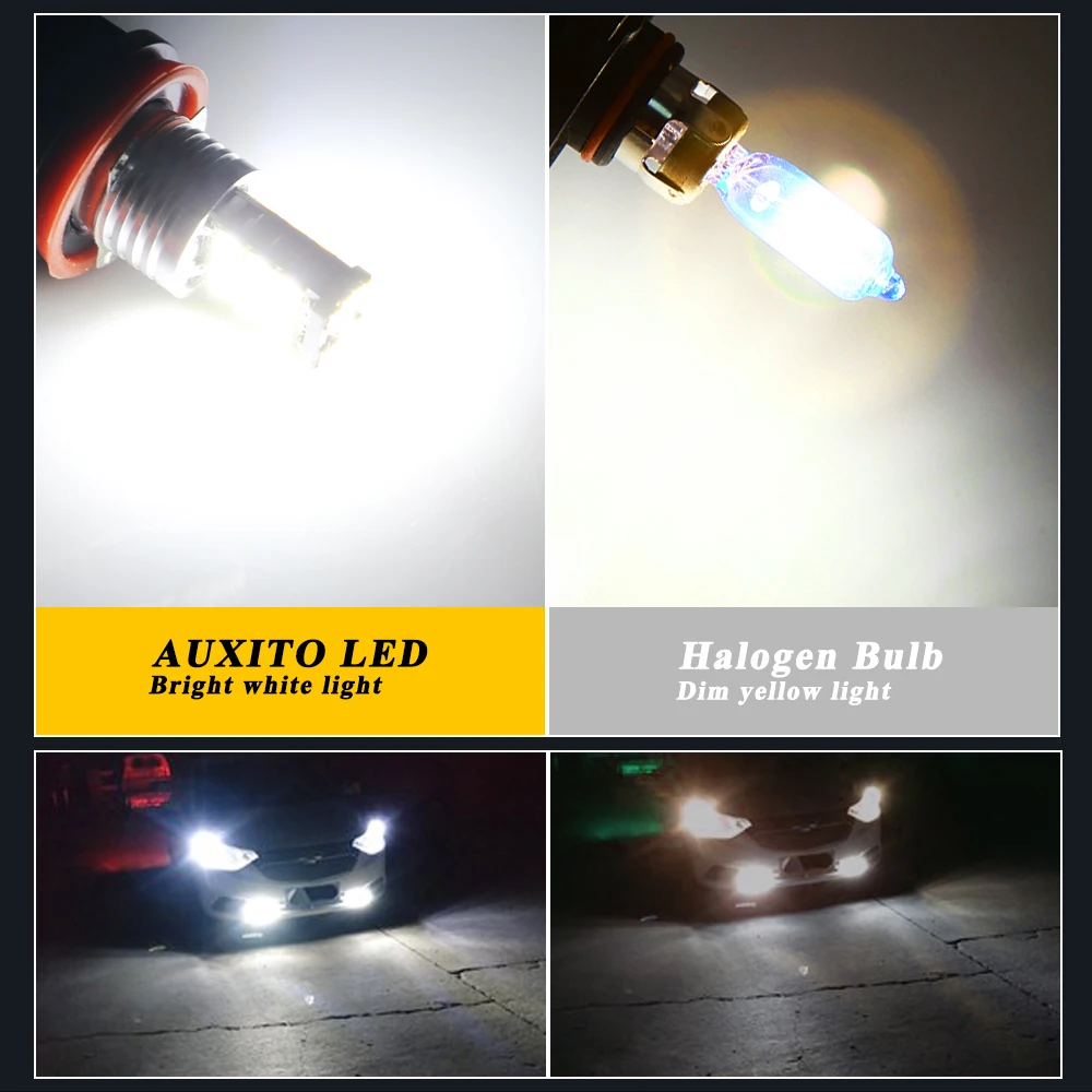 LED Bulb 1PCs Fog light H1 H3 H7 H11 H8 9006 HB4 9005 HB3 Car Headlight with 4014 Chip Auto Running Light