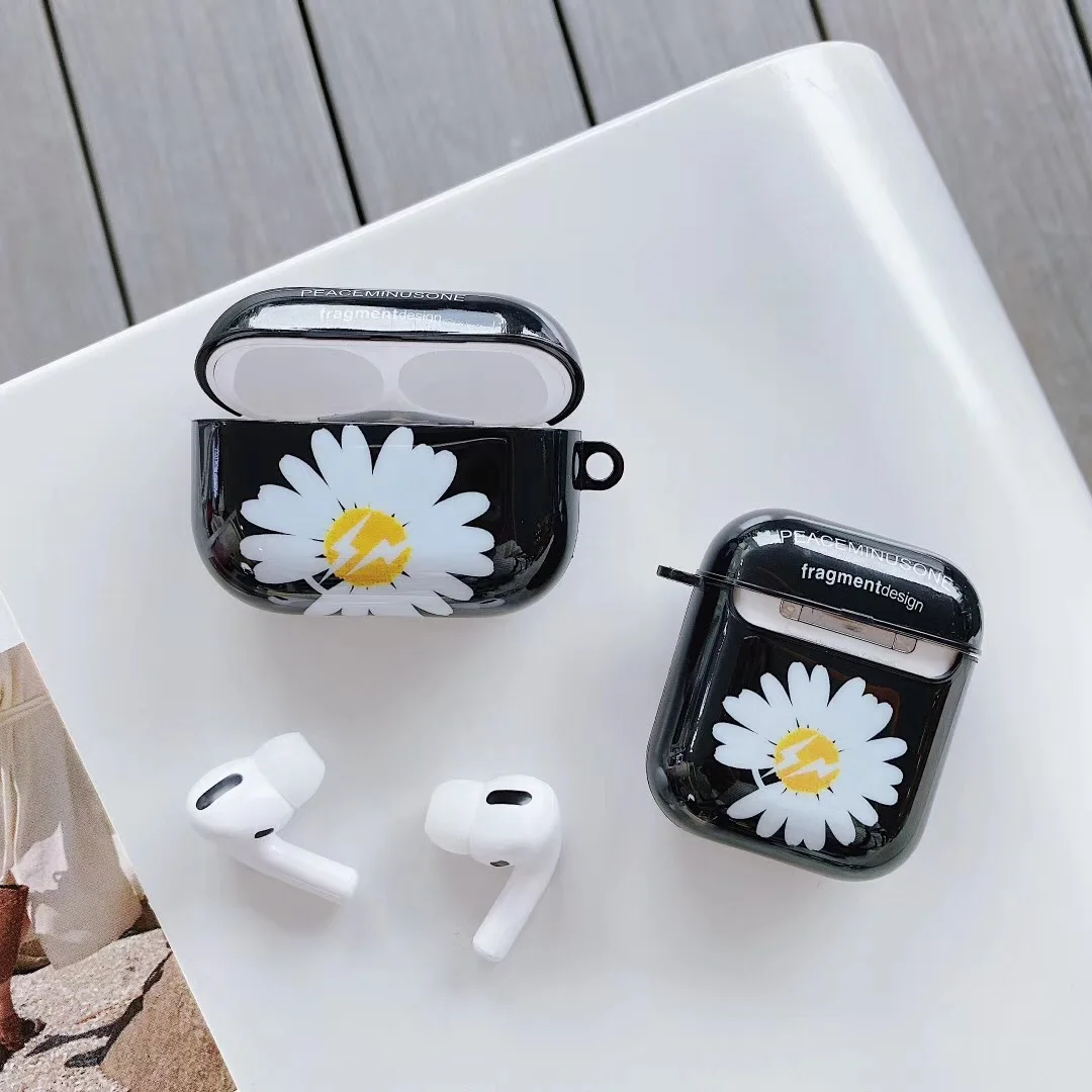 Роскошный бренд G dragon peaceminusone x фрагмент чехол с маргаритками для Airpods 1 2 3 pro Беспроводная bluetooth гарнитура чехол для наушников