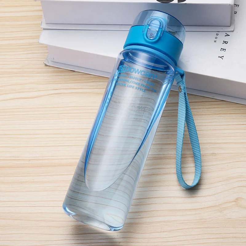 Бутылка для воды 400 мл 560 мл пластиковая посуда для напитков My Bottle Спортивная герметичная печать Тыква альпинистские бутылки для воды для занятий спортом бутылка для воды - Цвет: tm blue