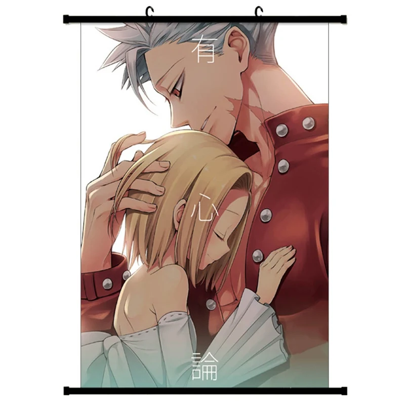 M 40X60CM She Love Japan аниме Nanatsu No Taizai Seven Deadly sinds плакат настенный свиток домашний декор подвесной Косплей - Цвет: M 40X60CM
