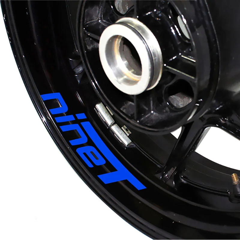 

Motorcycle Accessories Waterproof Custom Refit Decoration Front/Rear Wheel Tire Stickers Reflective Decals For BMW NINET ninet