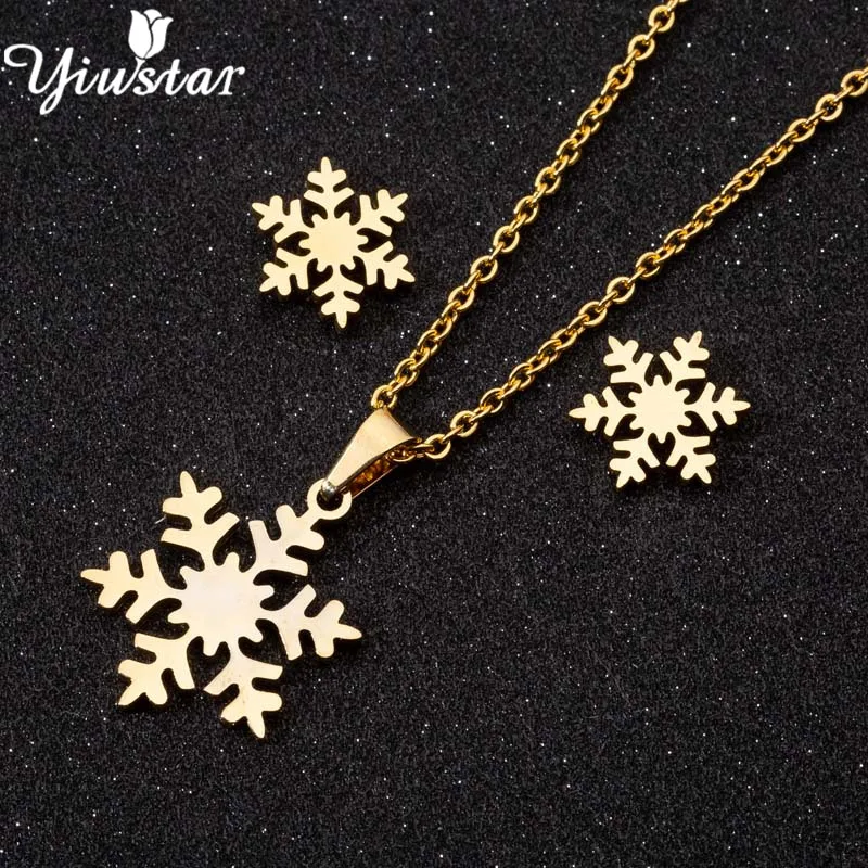 65g Yiustar Романтический Микки маленькие Сережки для женщин, девушек, детей мультфильм подвеска мышь Ожерелье Ювелирные наборы повседневное животное Bijoux - Окраска металла: 65g