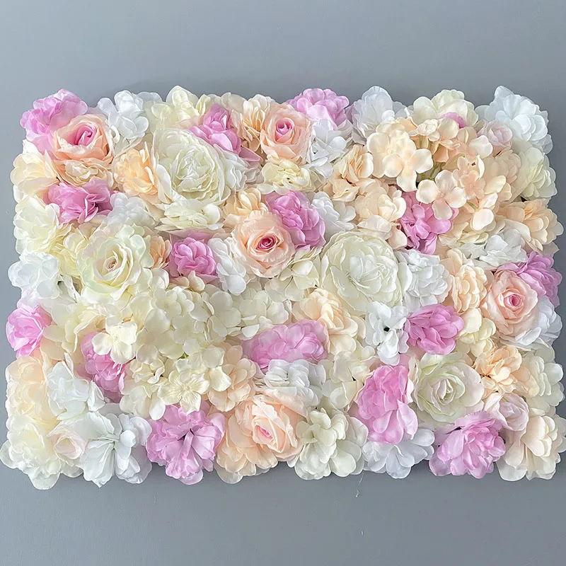 

60x40cm Silk Rose Flower wall panel Wedding Decoration Backdrop plant wall Artificial Flower Wall Romantic Wedding Decor