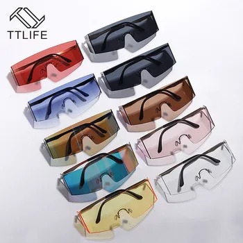 

TTLIFE Luxury Brand Goggle Sunglasses Women 2020 Oversized Sunglasses Men Glasses Ladies Vintage Sunglasses Retro Oculos De Sol