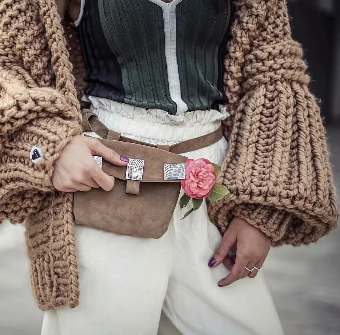 Женская одежда зима мода харадзюку Свободный теплый кардиган женский ручной работы вязаный свитер женский длинный рукав зимнее пальто