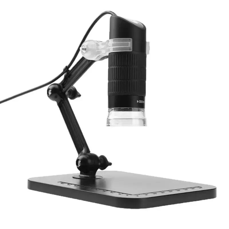 

8 LED USB Digital Microscope 1000X Magnification Electronic Endoscope Camera Wire-controlled Dimming Touch with One Key