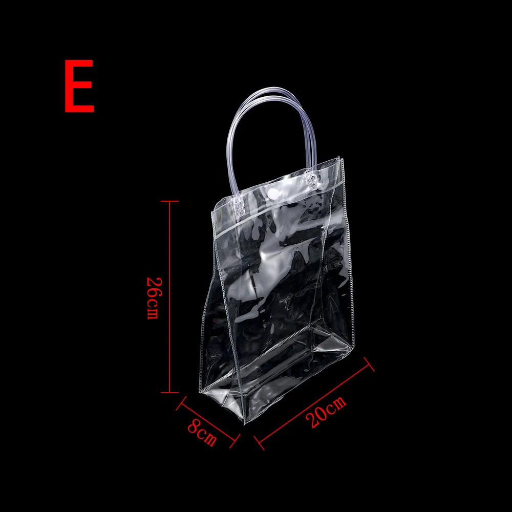 Горячая лето осень прозрачная сумка через плечо для женщин тренд моды Tote Желе Мода ПВХ прозрачная сумка для покупок Новинка - Цвет: E