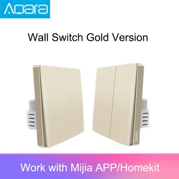

2019 Newest Upgrade Original Mijia Aqara Wall Switch Smart Light ZigBee Switches Remote Control For Xiaomi Mi Home Gold Version