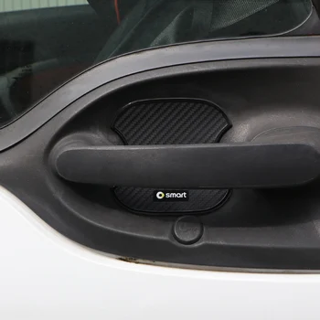 

Car Exterior Styling Decortaion Door Bowl Protection Sticker For Mercedes Smart 450 451 453 fortwo forfour Car Accessories