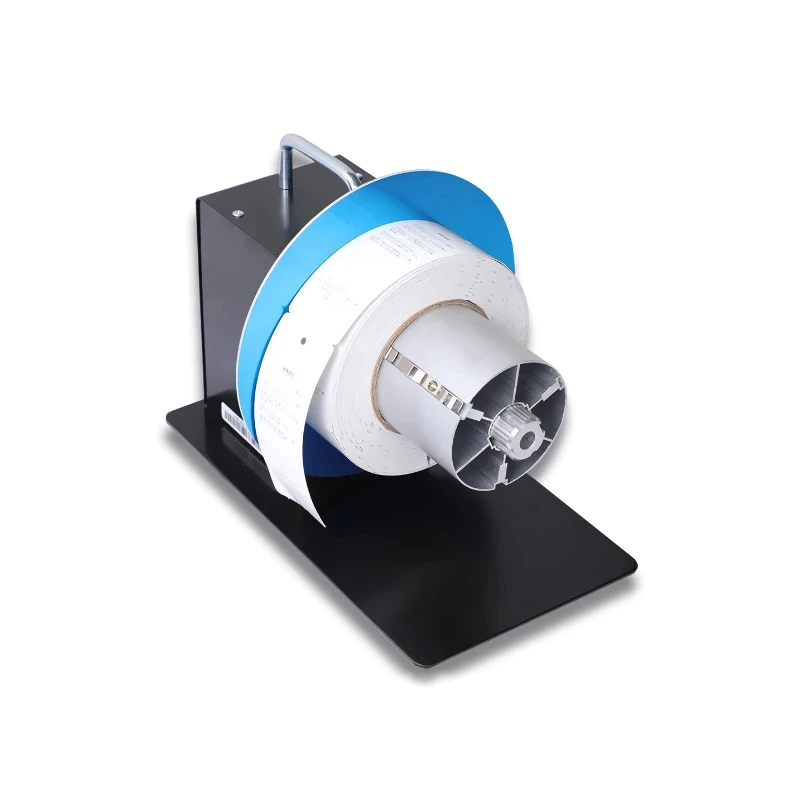 Label rewinder Fully automatic two-way adjustable speed bar code self-adhesive rewinding paper Tag washing and labeling machine