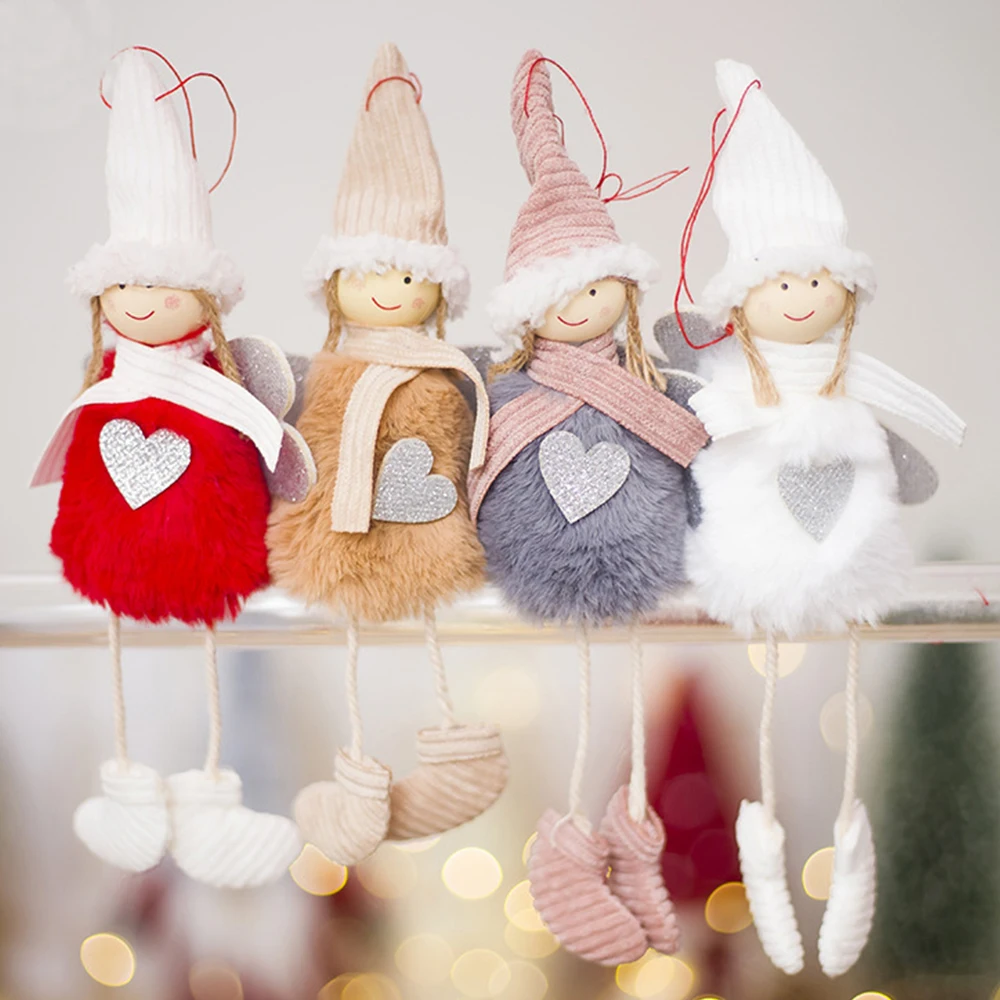 Рождественские игрушки для девочек, рождественские украшения для дома, орнамент с рождественской елкой, Подвесные Подарки на год