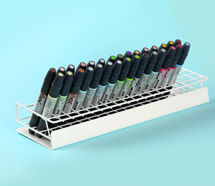 2 Art Marker Pen Organizer Tray Stands Durable Fits Copic Horizontal Holds 72