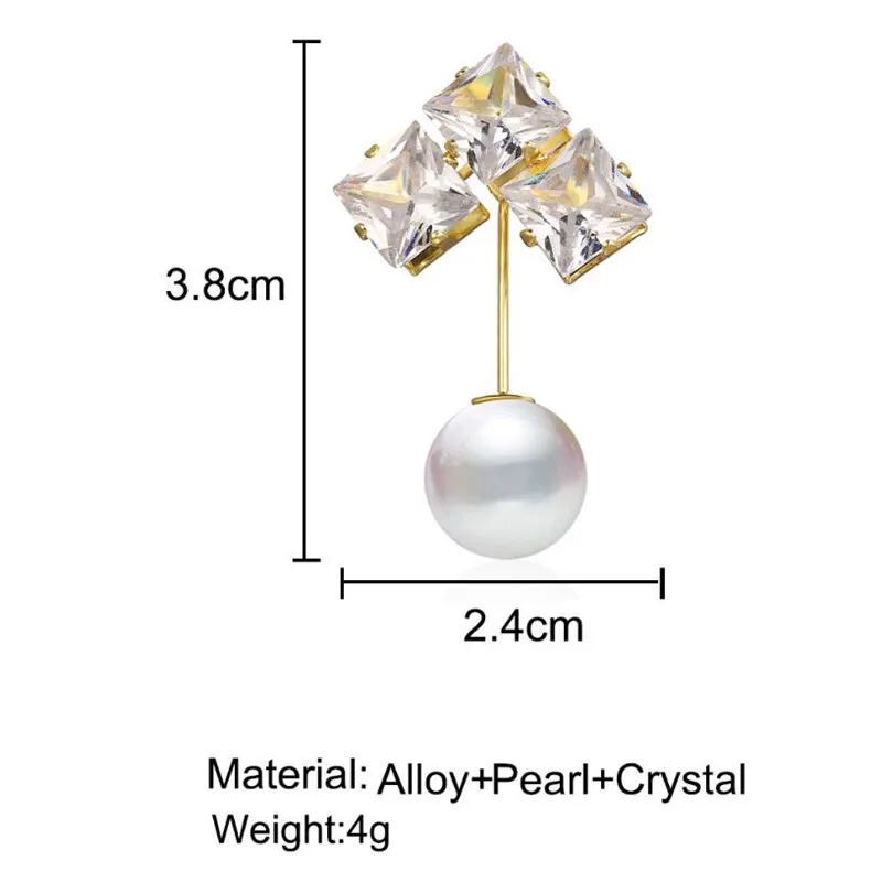 Элегантная Золотая Серебряная жемчужина броши для женщин шарф винтажные булавки-брошки с кристаллами Свадебные ювелирные изделия бижутерия Броши подарок - Окраска металла: 9