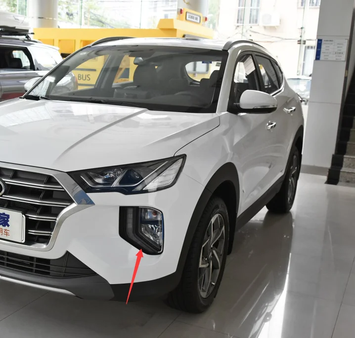 Для hyundai Tucson, аксессуары, автомобильный передний противотуманный светильник, противотуманный светильник, чехол, наклейка, декоративная отделка, АБС ХРОМ