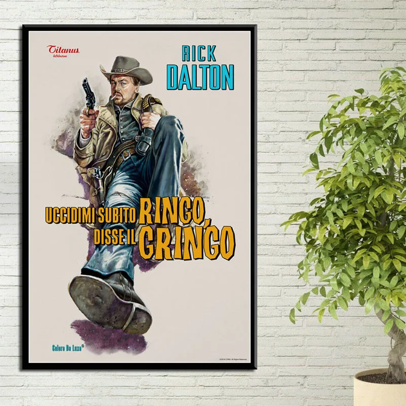 Один раз в жизни в Голливуде Квентин Тарантино Новое художественное полотно винтажный плакат на стену домашний декор