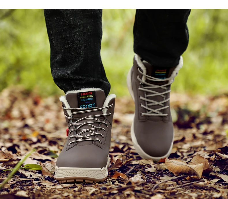 Zapatos De Hombre/зимние мужские ботинки; зимние ботинки с бархатом; Мужская водонепроницаемая Повседневная защитная обувь; мужские кроссовки; botas hombre