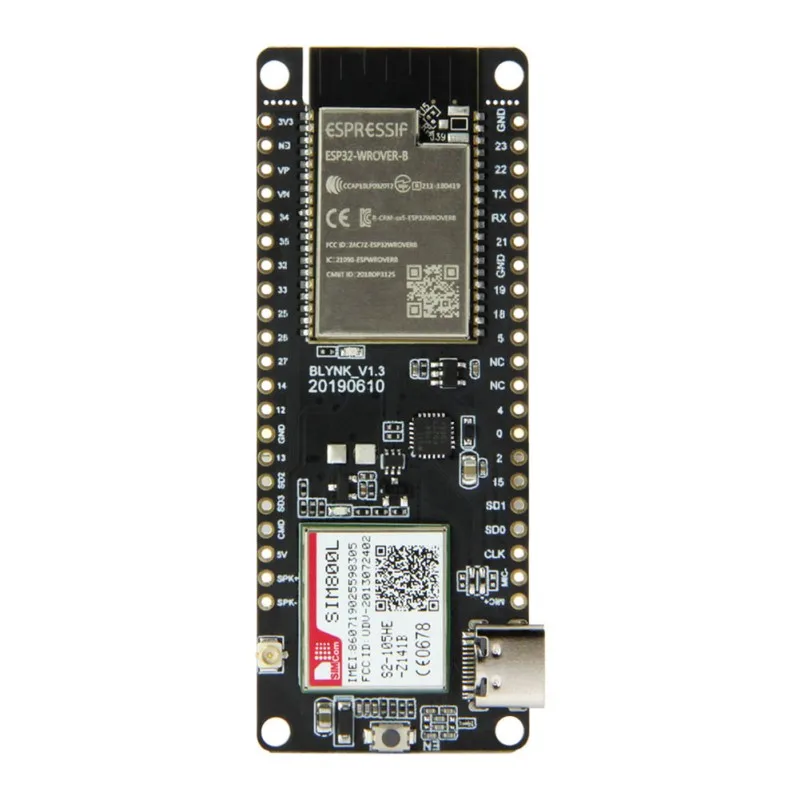 Горячая TTGO T-Call V1.3 ESP32 беспроводной модуль GPRS антенна sim-карта SIM800L модуль ESP32-WROVER-B 2,4 ГГц SIM800L макетная плата