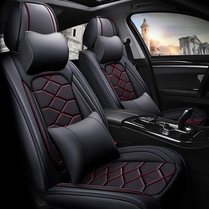 Чехлы из экокожи на автомобильные сиденья покрытие для Hyundai avante solaris veloster i30 hyundai