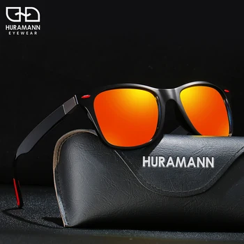 

HURAMANN Classic TR90 Frame Polarized Sunglasses For Men Fashion Colorful Glasses For Women UV400 okulary Oculos de sol