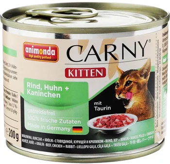 

ANIMONDA ANIMONDA CARNY KITTEN RIND, HUHN & KANINCHEN for kittens with beef, chicken and rabbit 200g