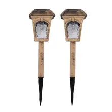 2 шт. Солнечный светодиодный фонарь в виде фламинго, водонепроницаемые красочные лампы для дорожек, простые и роскошные, не деформированные