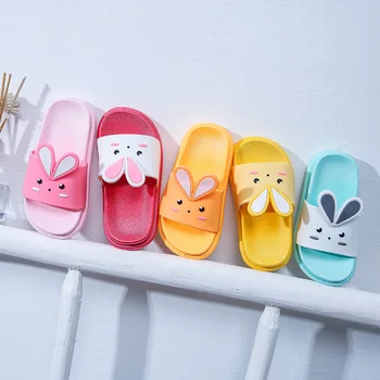 

Barefoot Shoes Kids Cartoon Girls Children Bunny Slippers Boys Clog Flip Flop Baby Rabbit Ears Home Footwear Beach New Arrival