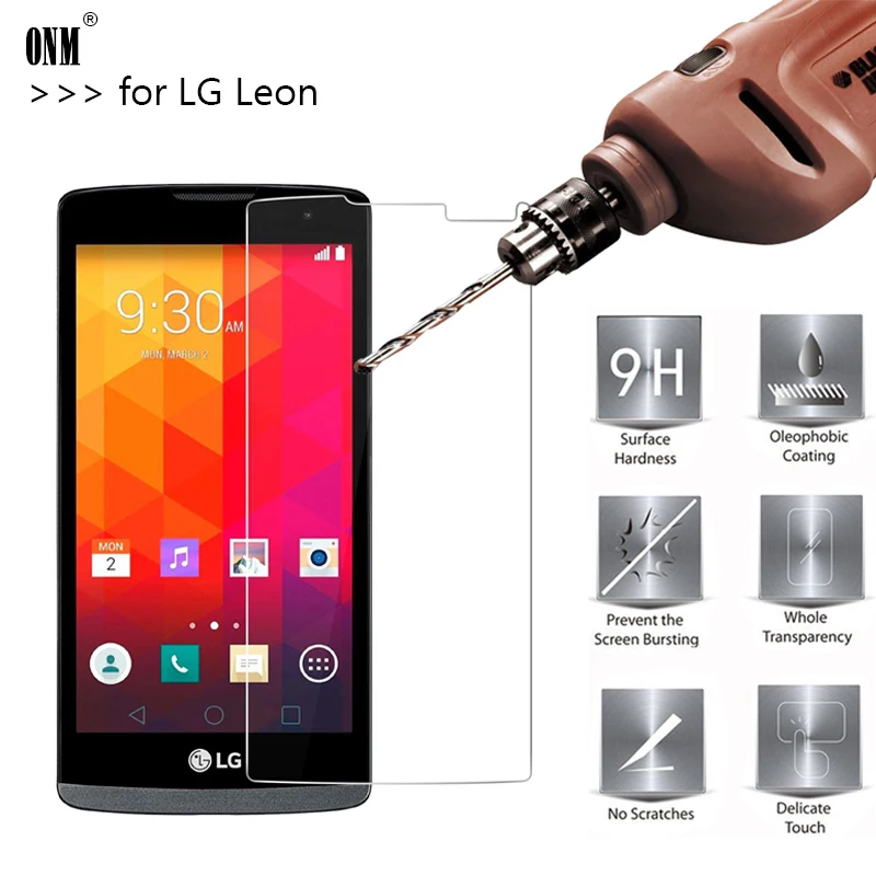 2.5D 0 26 мм 9H Премиум Закаленное стекло для LG Leon 4G LTE H324 H320 H340N C50 C40 Защитная пленка