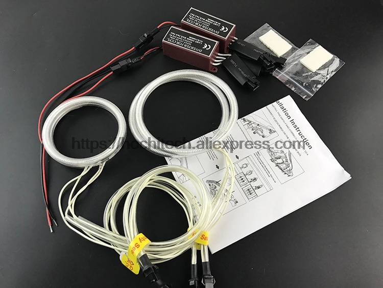 HochiTech для FORD Mondeo MK3 2001-2007 автомобиль стиль белый 6000K фара с подсветкой на флуоресцентных лампах с холодным катодом Halo angel eyes Kit angel eyes light